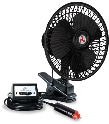 Zento Deals 12V Universal Sturdy Mounted on Vehicle Portable Oscillating Cooling Fan