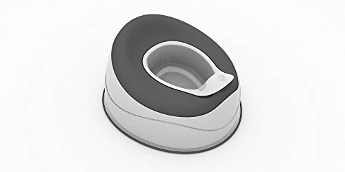 Prince Lionheart Pottypod® SQUISH | Weiches Töpfchen | Rutschfester Basis | Abnehmbarer Mittelbehälter | Leicht zu reinigen | Töpfchentraining und komfortables Sauberkeitstraining - Grau
