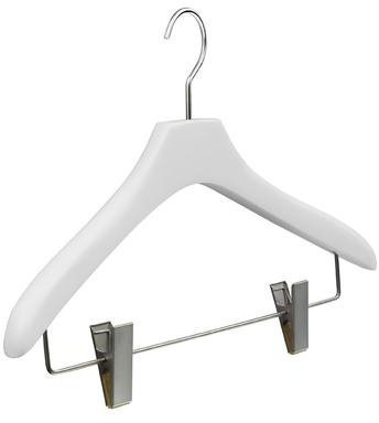 pieperconcept NOA Woman 5 x Kleiderbügel weiß mit Klammernsteg 7991 von union
