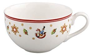 Villeroy & Boch Toy's Delight Tasse, 200 ml, Porcelaine Premium, Blanc/Rouge