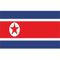 Autoaufkleber - Autoaccessoires - Aufkleber Fahne A-LS132G North Korea - Nordkorea 30 cm farbig - bunt - glatt - Tuning - Heckscheibe - Beschriftung