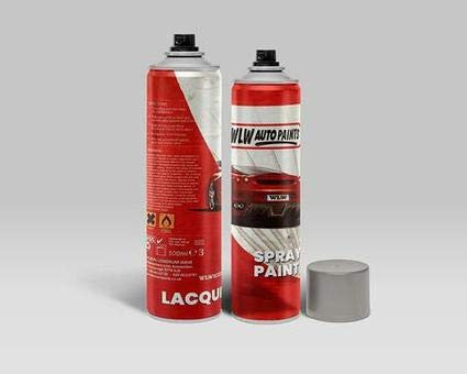 XtremeAuto® 400ML Basecoat Aerosol Spray Paint includes 500ML Top Coat Lacquer Primer Filler Silver/Grey