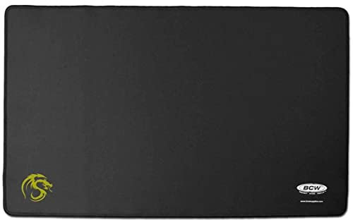2 Black 24 X 14 Card Playmat - MTG - YU-GI-OH! - DRAGON-Z - STAR TREK and others - Solid Black Play Mat