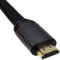 kenable Braided Low Profile Flat HDMI For HD TV High Speed Lead Cable 2m Black [2 metres]