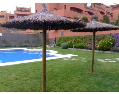 FAURA 25002 - Sombrilla de Brezo (300 x 186 x 30 cm)
