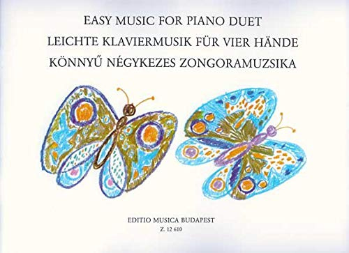 Leichte Klaviermusik für vier Hände. Klavier vierhändig.