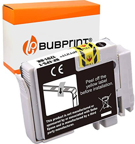 Bubprint Druckerpatrone kompatibel als Ersatz für Epson T1291 für Stylus SX235W SX230 SX420W SX425W SX430W SX435W SX440W SX445W WF-3520DWF Office BX305F BX305FW Plus BX535WD Schwarz
