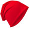 Miobo Slouch Beanie Mütze, Long, Unifarbe, Herren Damen, Rot