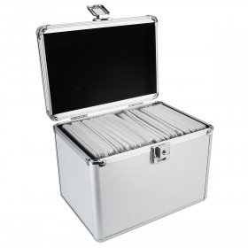 Nierle DJ case Suitable for 120 CD/DVD/Blu-ray, ABS, Silver