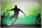 Schreibtischunterlage 40 x 60 cm Fußball Fußballspieler auf Spielfeld grün