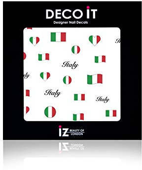 Italy Flag Nail Decals/Stickers by iZ Beauty LDN