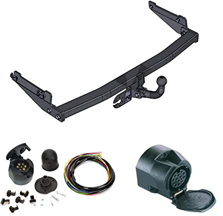 AHK Anhängerkupplung mit Elektrosatz 13 polig für Peugeot 206 1998-2003 Anhängevorrichtung Hängevorrichtung - starr, mit angeschraubtem Kugelkopf