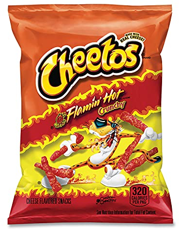 Cheetos Flamin' Hot Crunchy Cheese Flavored Snacks aus den USA