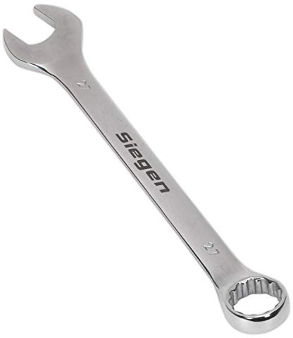 Sealey S01027 Combination Spanner, 27mm, 310mm x 31mm x 63mm, Silver