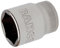 Bahco SB7800SM-16 1/2-Inch 6 Edge Socket Wrench Insert, Silver, 16 mm