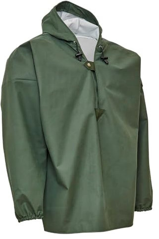 Elka PU Schlupfjacke mit Kapuze Nässeschutz, Fb. grün, Größe XXL