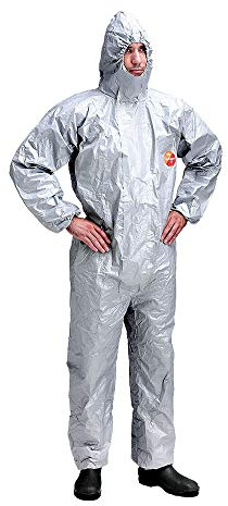 DuPont Tych-F-Cha5S_Xxl Schutzanzug, Grau/Stahlblau, XXL Größe