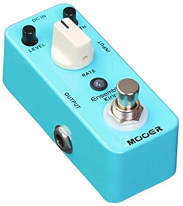 MOOER Ensemble King Analogue Chorus Pedal, Sky Blue - Pure analog chorus sound, Compact, True Bypass, 9mA, 9V
