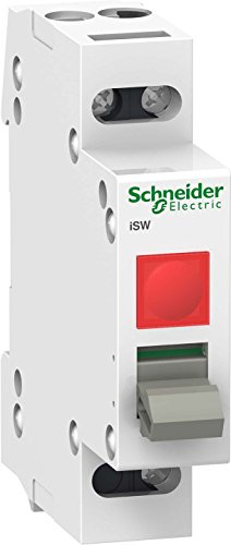 Schneider A9S61132 LastLasttrennschalter iSW mit Leuchtmelder, 1P, 32A, 250V