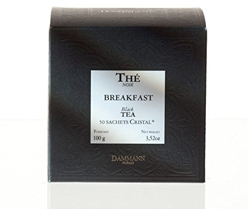 Té Negro Breakfast DAMMANN FRÈRES 50 sobres Cristal France thé black teabags