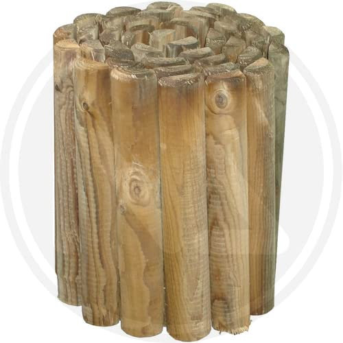 PAPILLON Staccionata rollborder cm 5x250x30h - in Legno di Pino impregnato in Autoclave