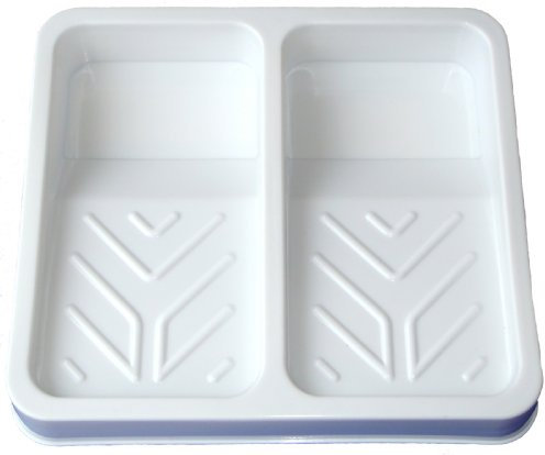 70mm Artist Double Paint White Plastic Roller Tray