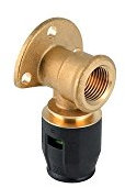 Geberit 651.291.00.1-Winkelstück Flansch 20 x 1/2 H36