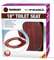 Prima Wooden Mdf Mahogany Effect Toilet Seat With Zinc Hinges