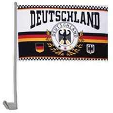 Everflag Auto-Fahne: Deutschland Lorbeerkranz