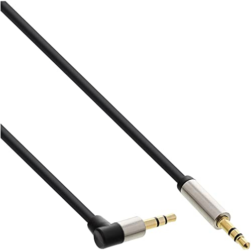 InLine 99220 Slim Audio Kabel Klinke 3,5mm ST/ST, gewinkelt, Stereo, 10m