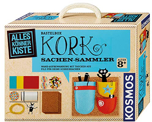 Kosmos 604271 - Kork Sachen-Sammler Bastelset, DIY-Bastelset für kreative Mädchen und Jungen ab 8 Jahren, Kindergeburtstag, Basteln für Kinder