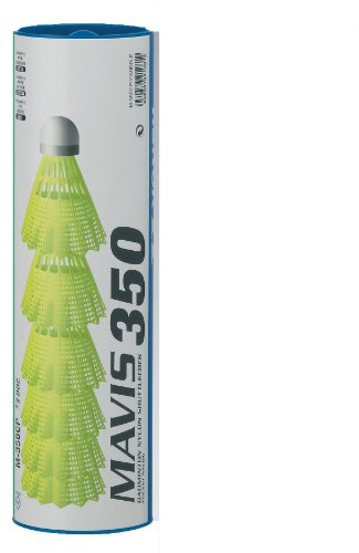 YONEX MAVIS 350 6er Dose Badminton Bälle Nylonshuttles gelb ROT (schnell) 103531