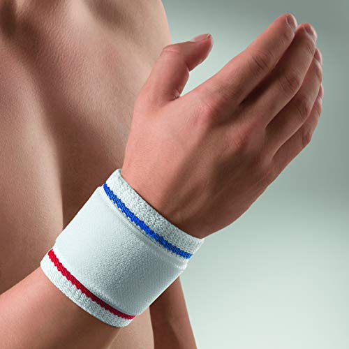 bort 1410 medium weiß ActiveColor Handgelenkbandage für rechts und links gleich, medium, weiß