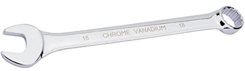 Draper 35209 Hi-Torq - Llave combinada de patrón corto métrico, 18 mm, azul