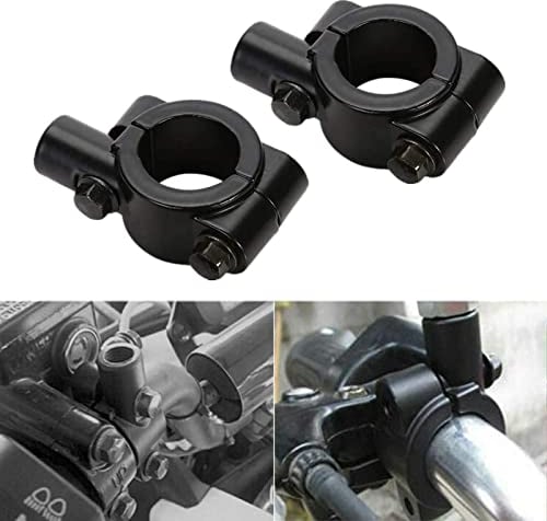 CICMOD 2X 7/8(22mm) UNIVERSAL Lenkerhalterung Lenker Halter Aluminum (Schwarz)