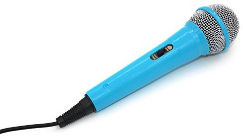 Zramo professionnel Bleu Micro dynamique vocal unidirectionnel pour enfants avec câble de 3 m - Machine Karaoké Costco La Reine des neiges