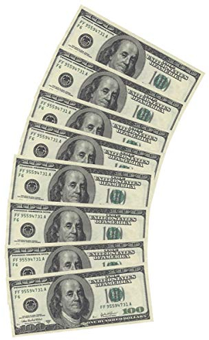 10 Papierservietten Dollarscheine - Grün