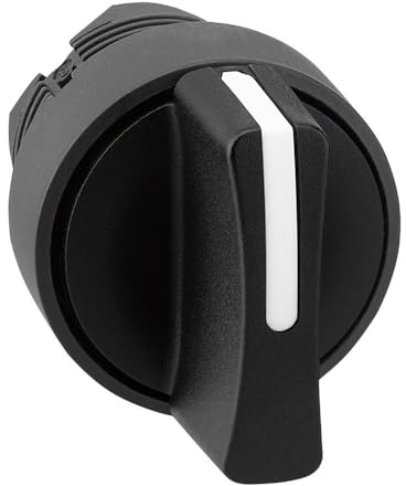 Schneider Electric - Harmony ZB5 Black selector switch head Ø22 3-position spring return - Control and Signalling Head for selector switch-shape of signalling unit - Black - ZB5AD5