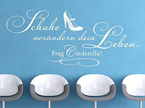 Klebeheld® Wandtattoo Spruch Schuhe verändern Dein Leben...