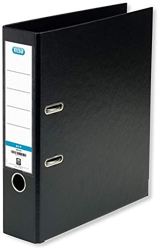 Elba Premium Akten-Ordner A4, smart Pro plus, 8 cm breit, Kunststoff Ordner, schwarz, 10 Stück