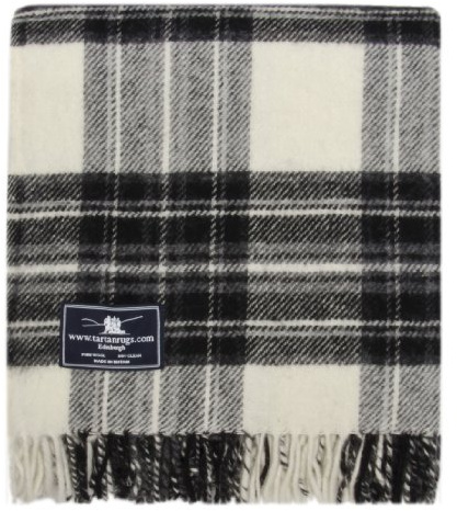 Tweedmill Textiles Grey Dress Stewart Tartan Wolldecke