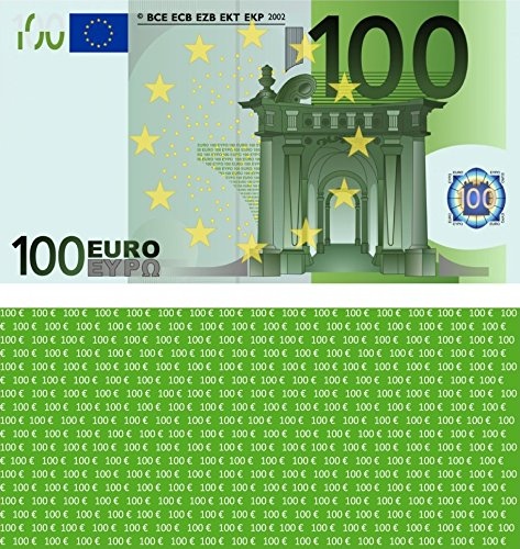LYSCO® 100 Euro Spielgeld - verkleinert auf 75% des Originals, 100 Stück