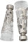 Victoria M. Gardinenstange Endstücke Endkappen Vorhangstange, Ø 16mm, Silber, 2er-Set, Endstück Bubbles-Zylinder