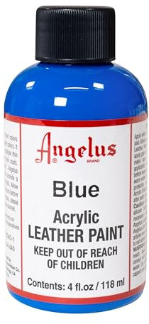 Angelus Acryl Leder Farbe 118ml / 4oz (Blau/Blue)