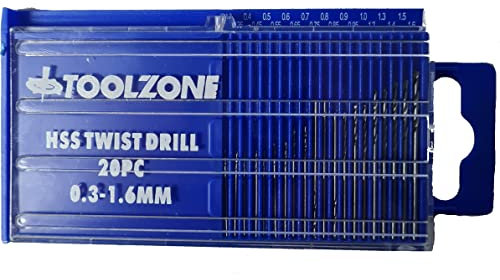 Toolzone 20Pc Microbox Precision Drills