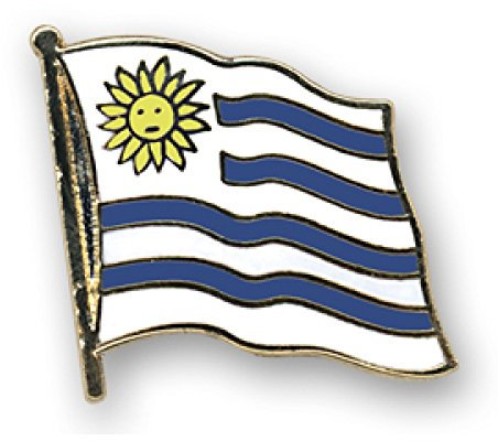 Everflag Flaggen-Pin vergoldet : Uruguay