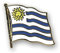 Flaggen-Pin vergoldet : Uruguay