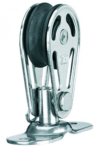 Gleitlager-Block 6 mm - 1 Rolle, Grundplatte mit Bolzen