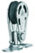 Gleitlager-Block 6 mm - 1 Rolle, Grundplatte mit Bolzen