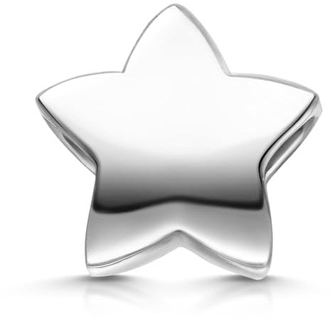 Materia Charm Anhänger Silber 925 Beads Stern - Elemente für Armbänder 746